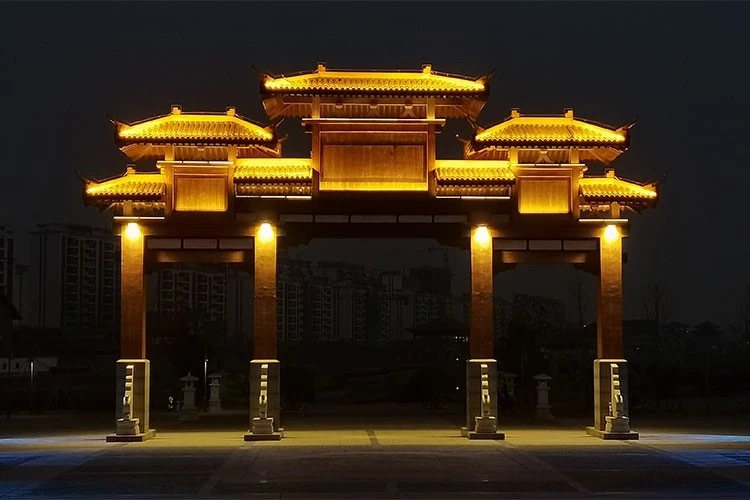 淮滨走读淮河建筑亮化