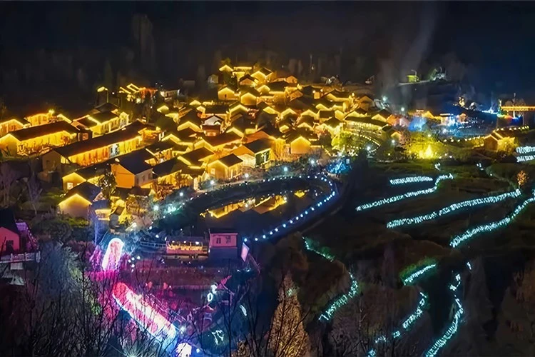 新县田铺大塆夜景亮化